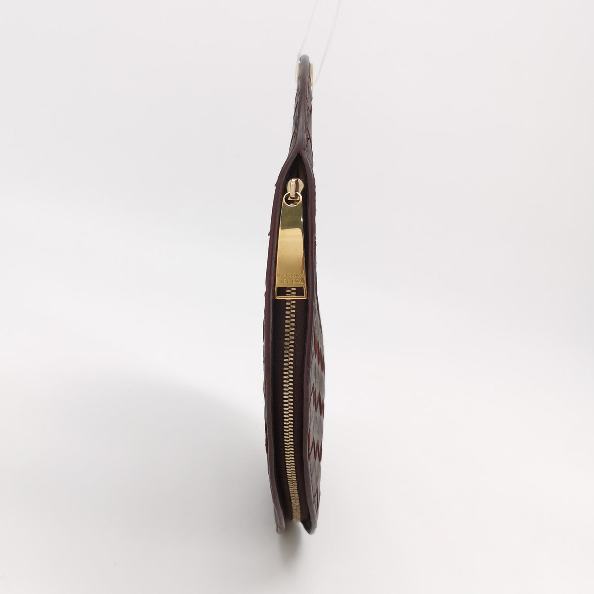 Bottega Veneta Round Rim Clutch Burdundy
