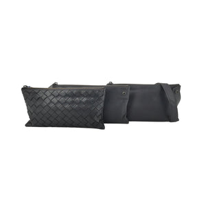 Bottega Veneta Triple Zip Messenger Bag