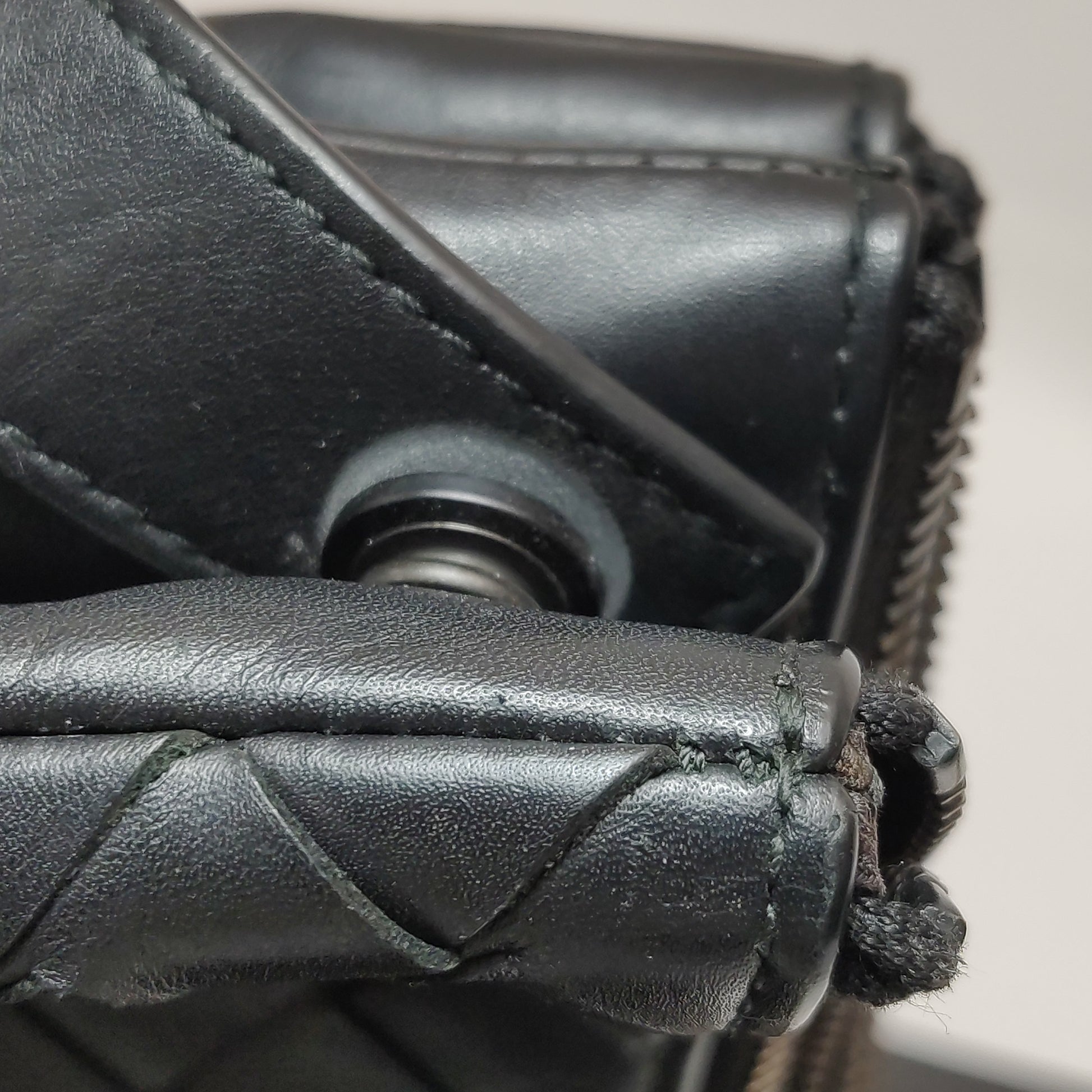 Bottega Veneta Triple Zip Messenger Bag