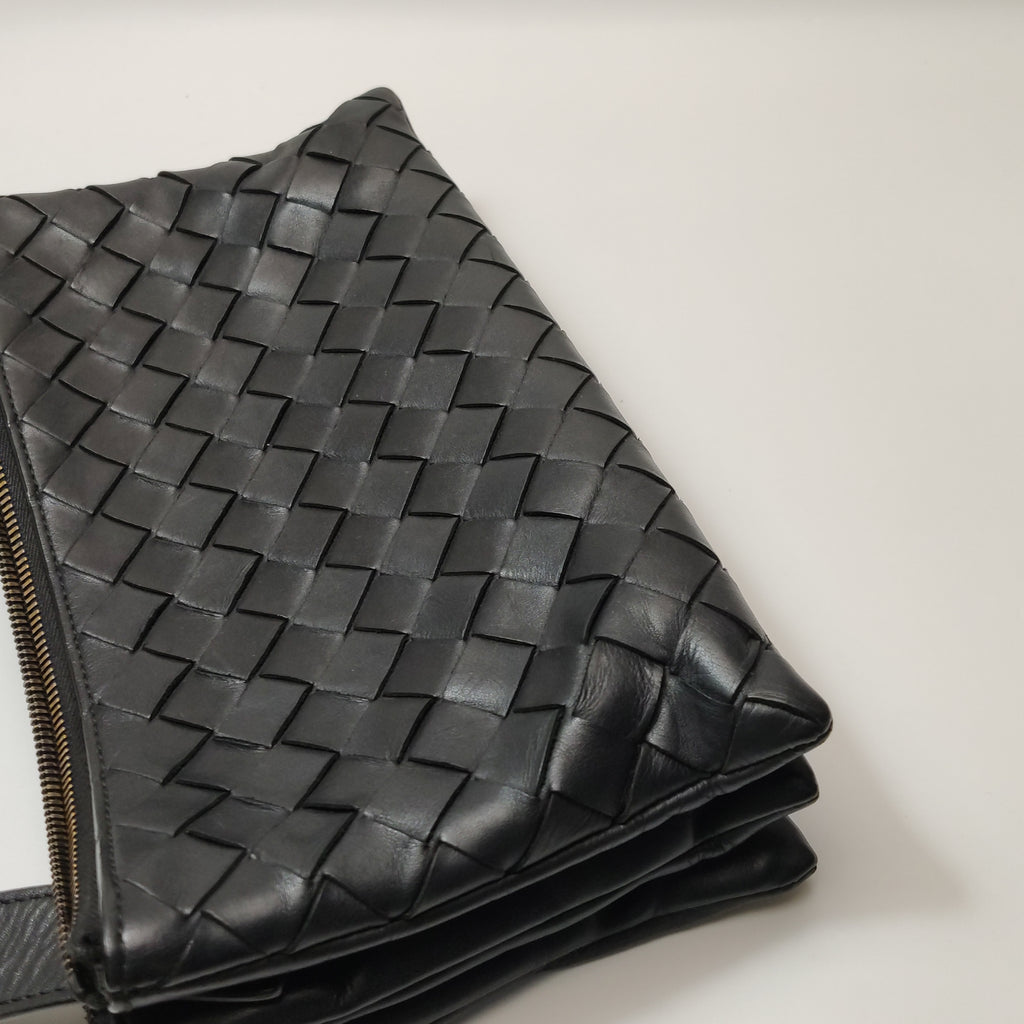 Bottega Veneta Triple Zip Messenger Bag