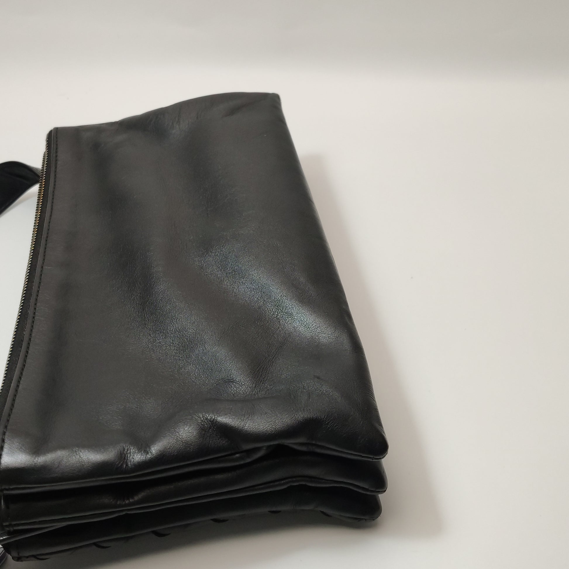 Bottega Veneta Triple Zip Messenger Bag