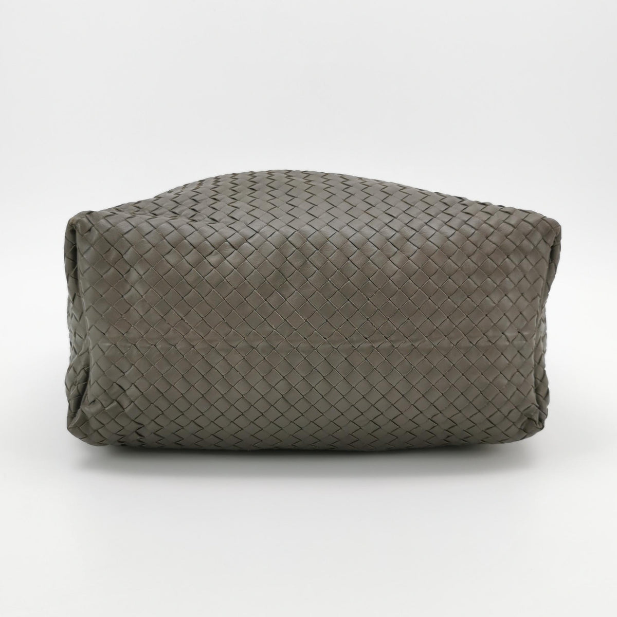 Bottega Veneta Intrecciato Sloane Shoulder Bag Gray