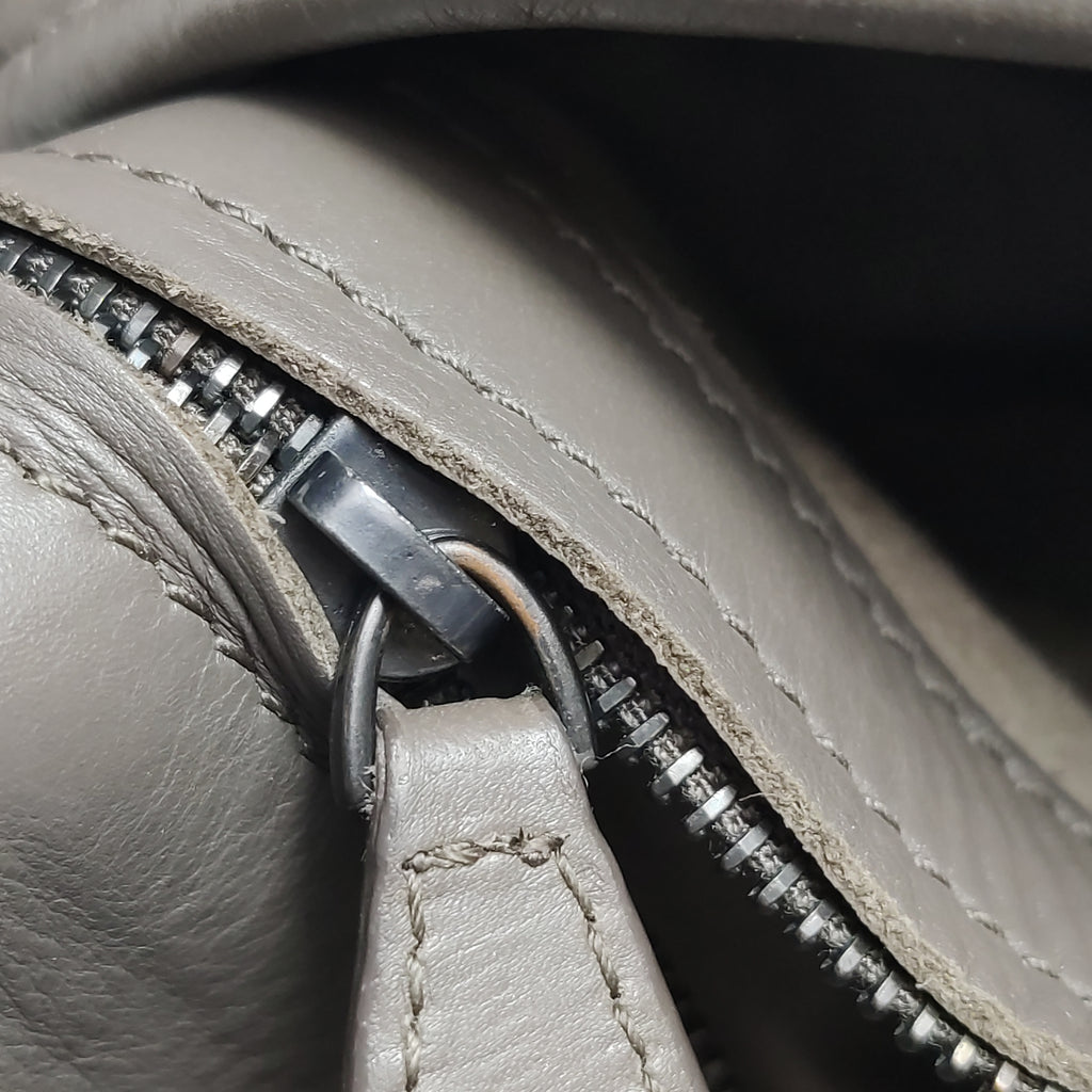 Bottega Veneta Intrecciato Sloane Shoulder Bag Gray