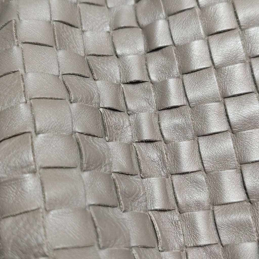 Bottega Veneta Intrecciato Sloane Shoulder Bag Gray