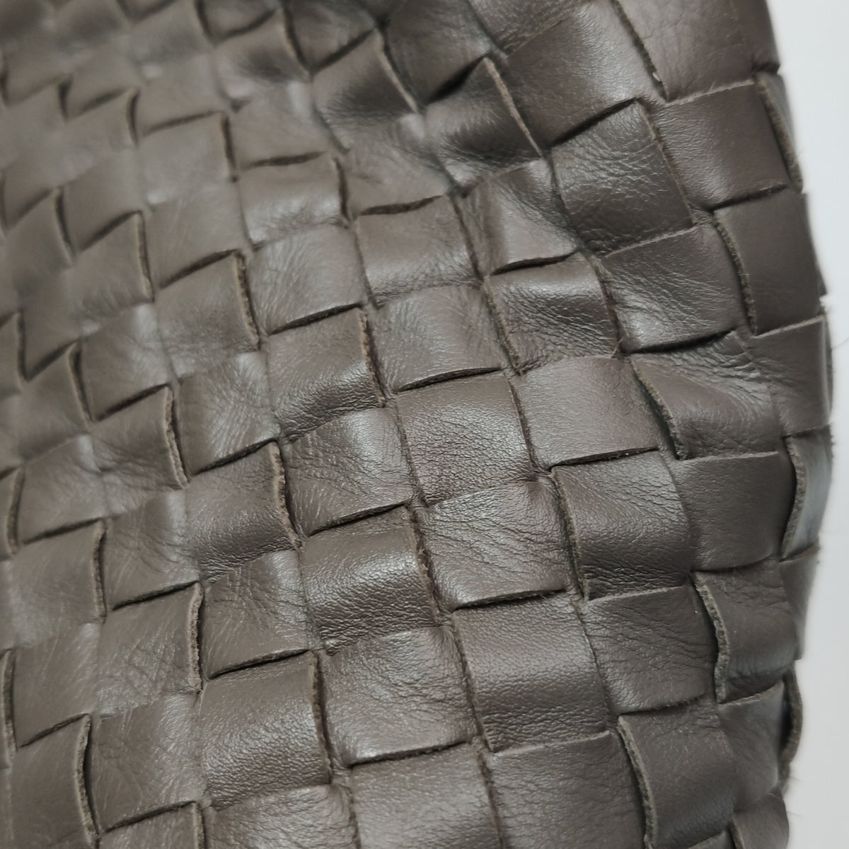 Bottega Veneta Intrecciato Sloane Shoulder Bag Gray