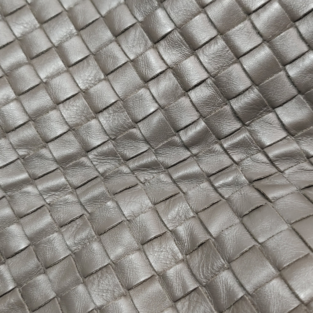 Bottega Veneta Intrecciato Sloane Shoulder Bag Gray
