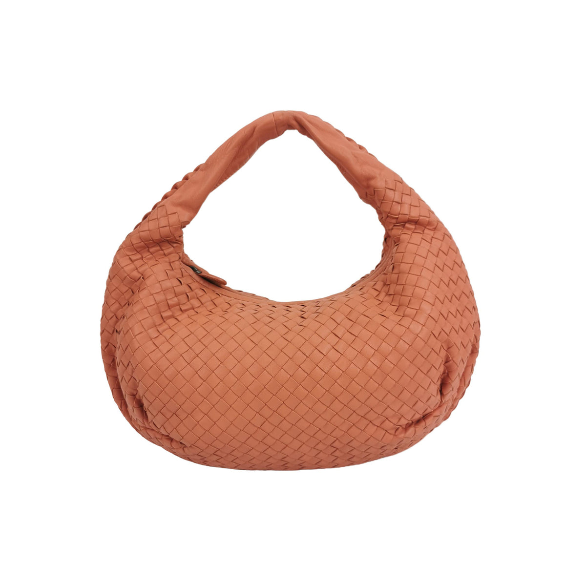 Bottega Veneta Intrecciato Belly Hobo Small Salmon Peach