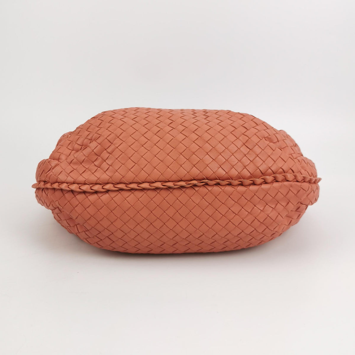 Bottega Veneta Intrecciato Belly Hobo Small Salmon Peach