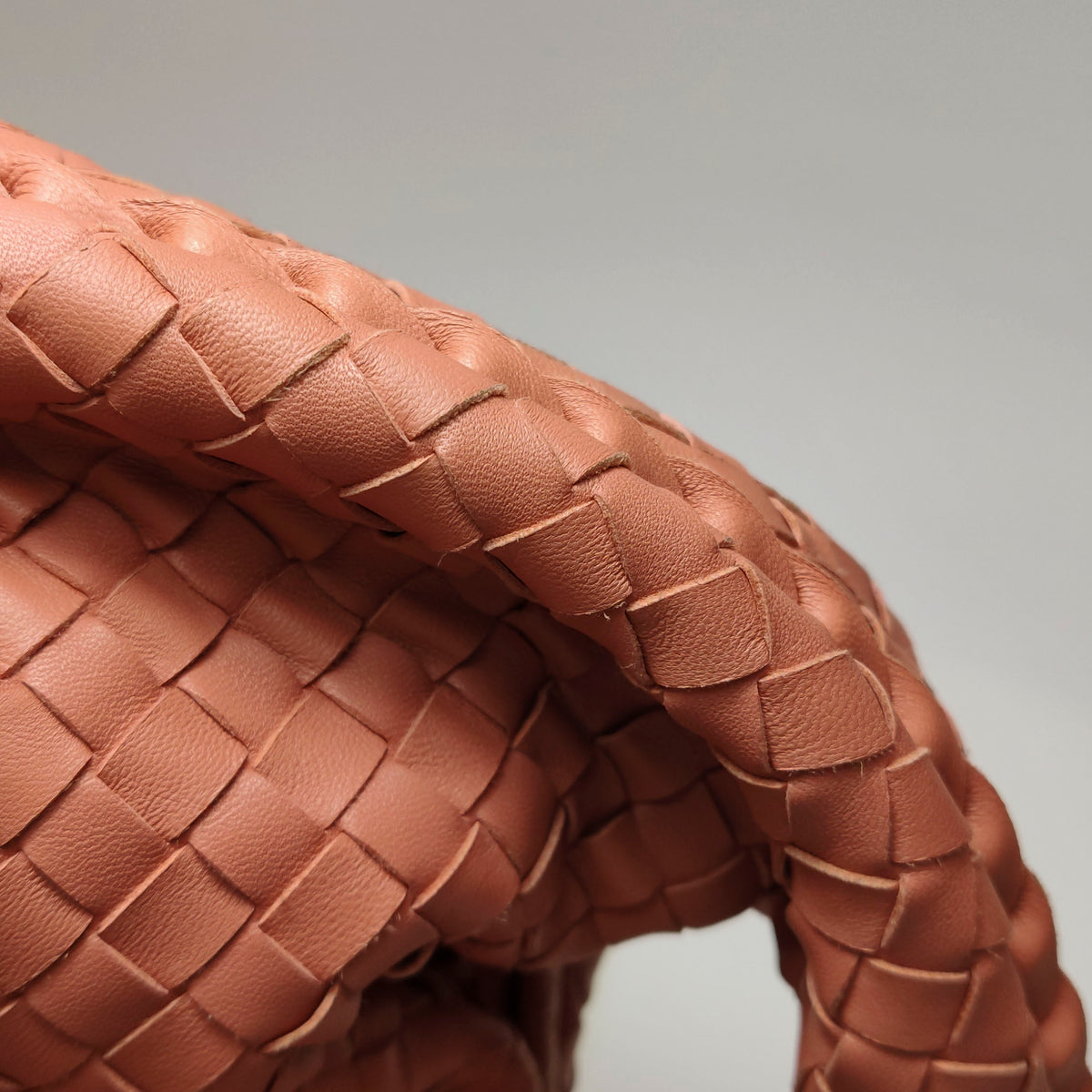 Bottega Veneta Intrecciato Belly Hobo Small Salmon Peach