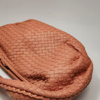 Bottega Veneta Intrecciato Belly Hobo Small Salmon Peach