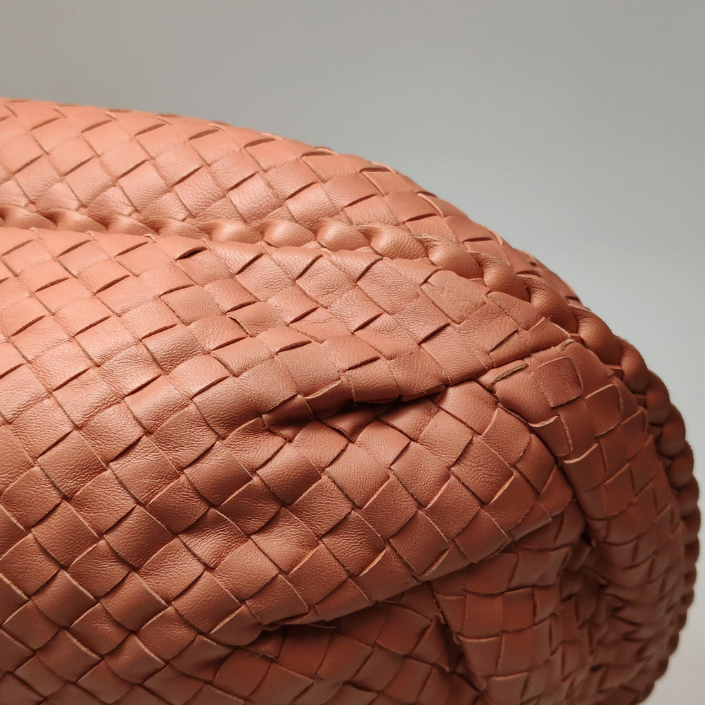Bottega Veneta Intrecciato Belly Hobo Small Salmon Peach