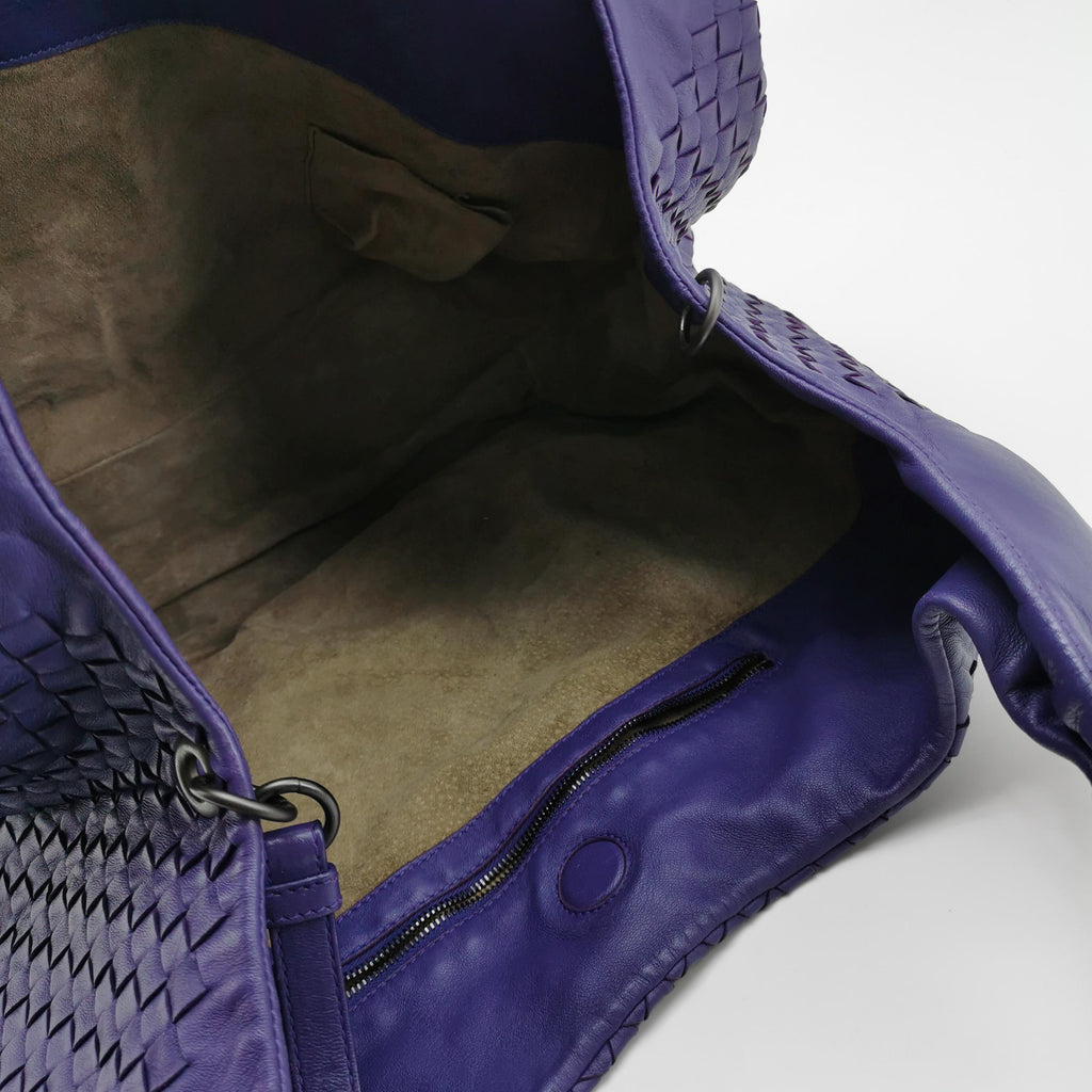 Bottega Veneta Campana Hobo Medium Purple