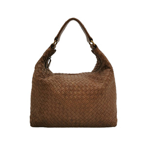 Bottega Veneta Pyramid Hobo Brown