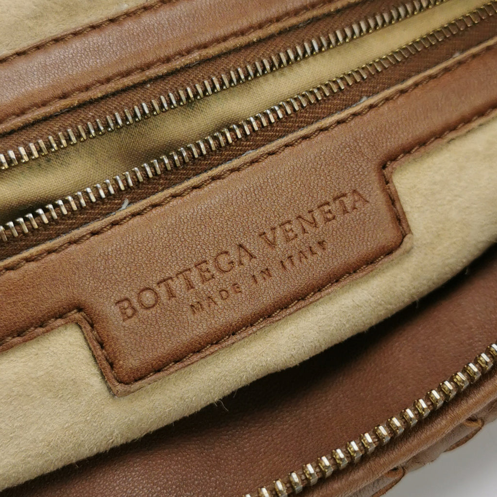 Bottega Veneta Pyramid Hobo Brown