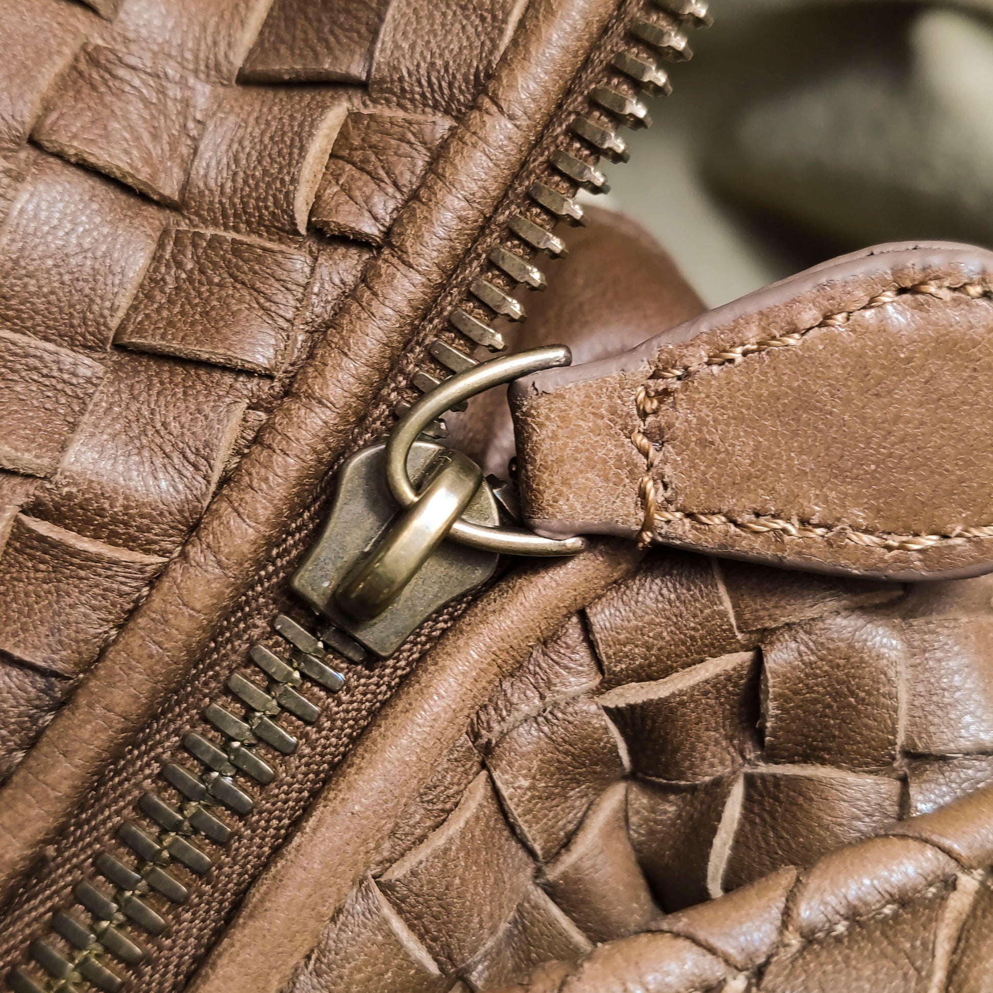 Bottega Veneta Pyramid Hobo Brown