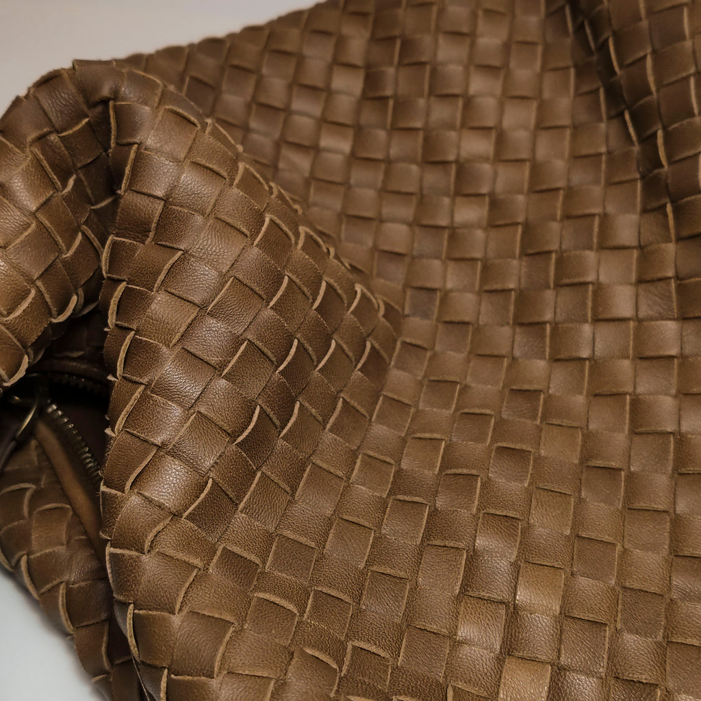 Bottega Veneta Pyramid Hobo Brown