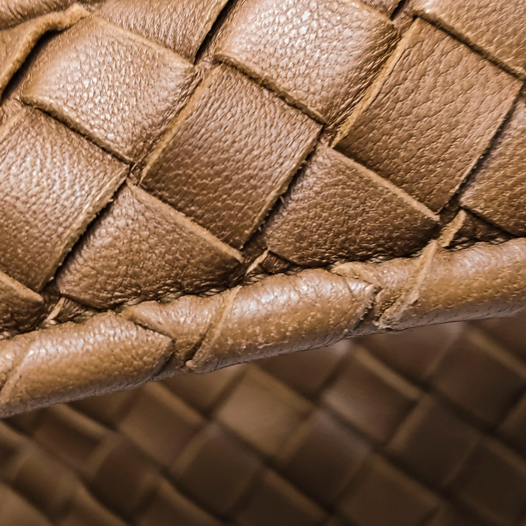 Bottega Veneta Pyramid Hobo Brown