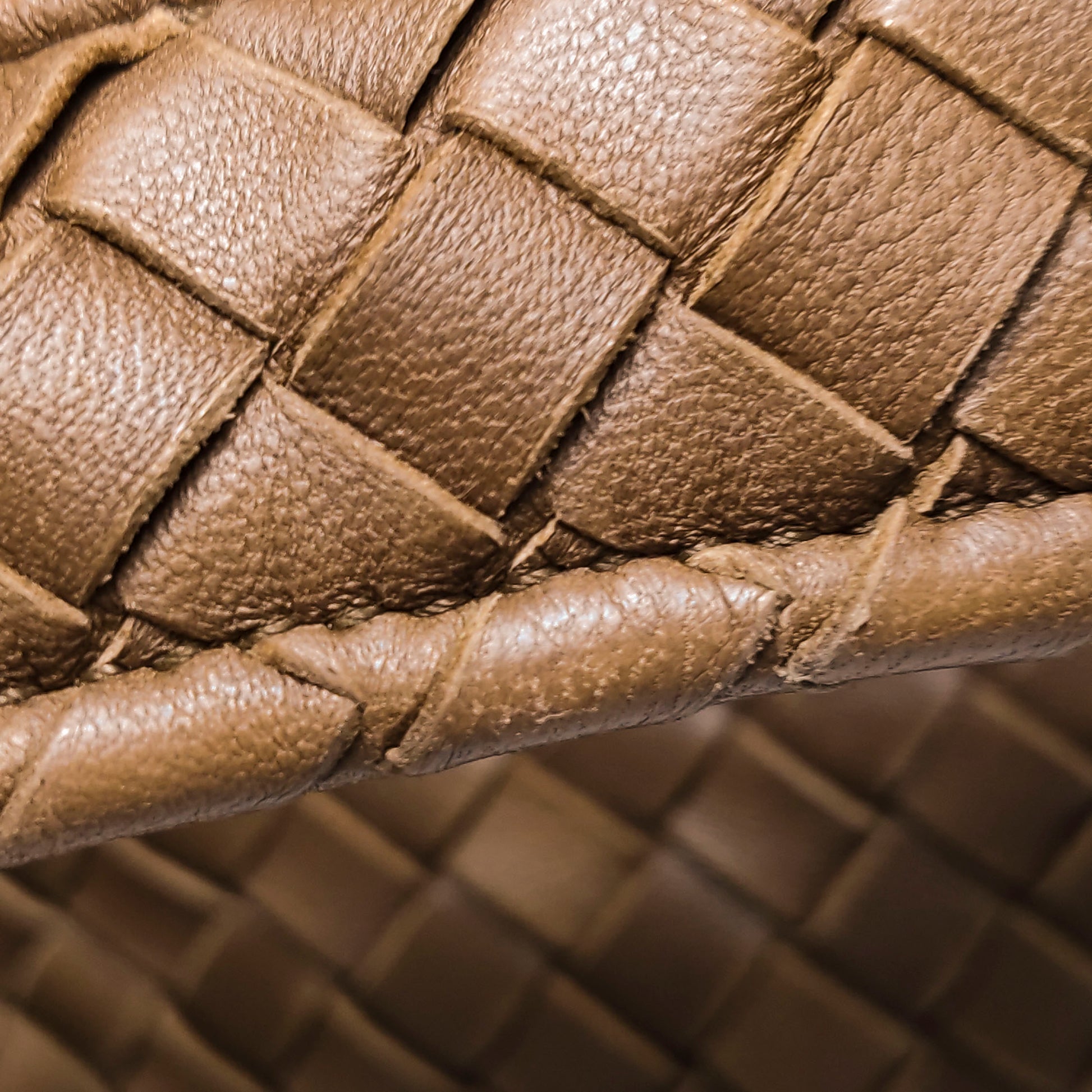 Bottega Veneta Pyramid Hobo Brown