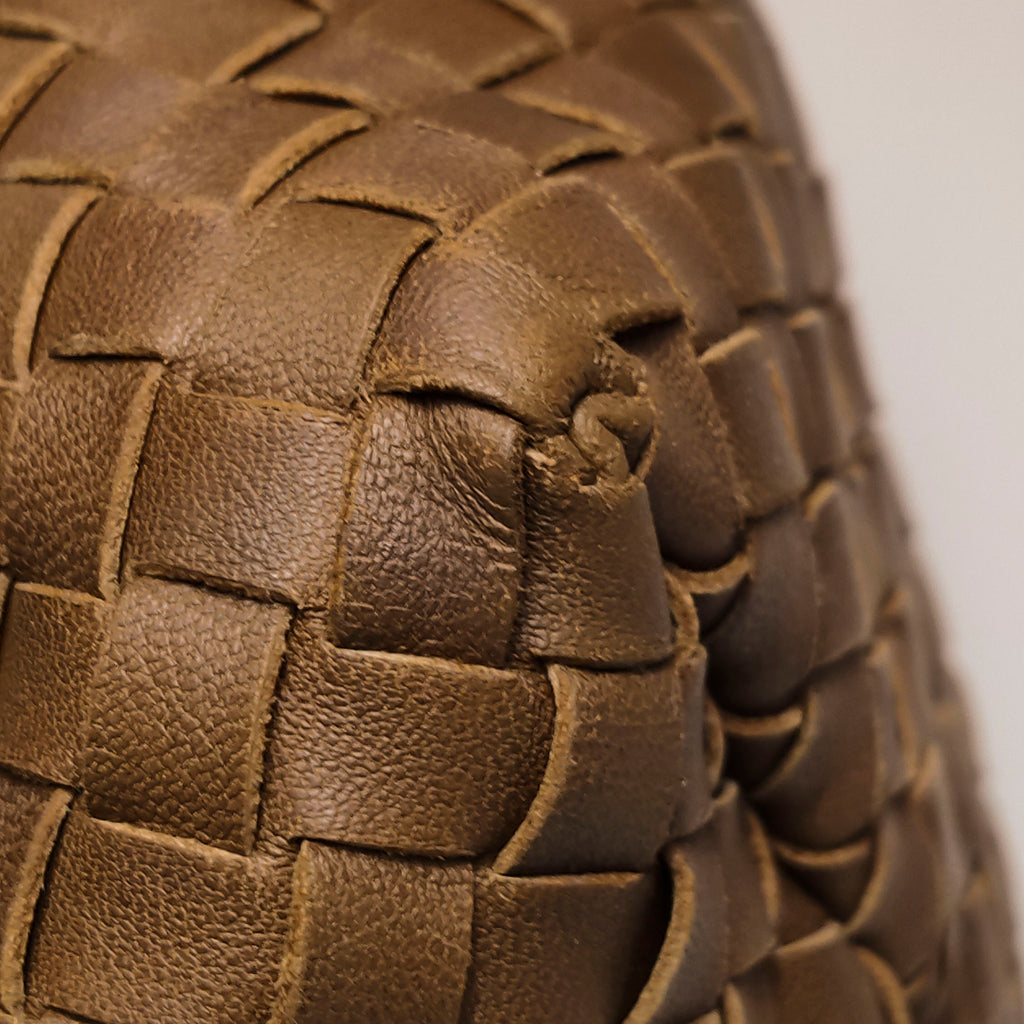 Bottega Veneta Pyramid Hobo Brown