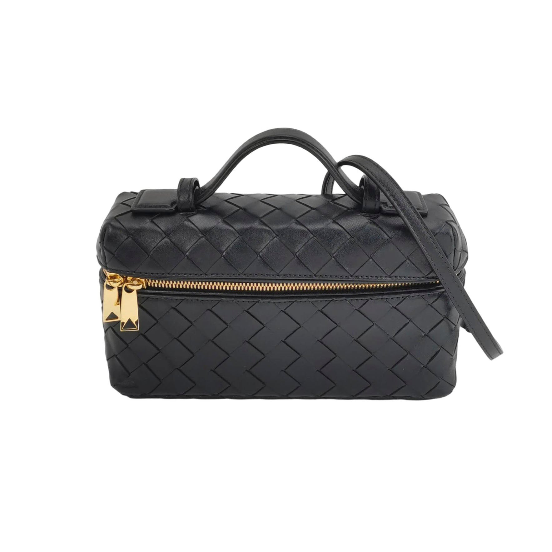 Bottega Veneta Bang Bang Vanity Top Handle Black GHW
