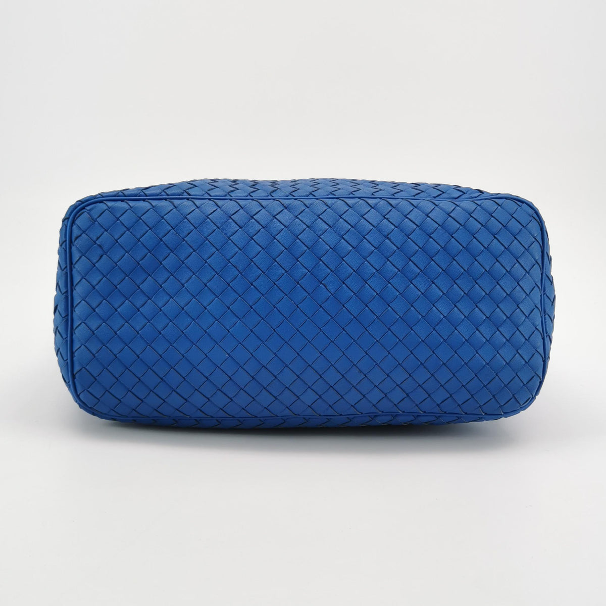 Bottega Veneta Intrecciato Hobo Shoulder Bag Blue