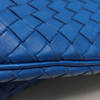 Bottega Veneta Intrecciato Hobo Shoulder Bag Blue