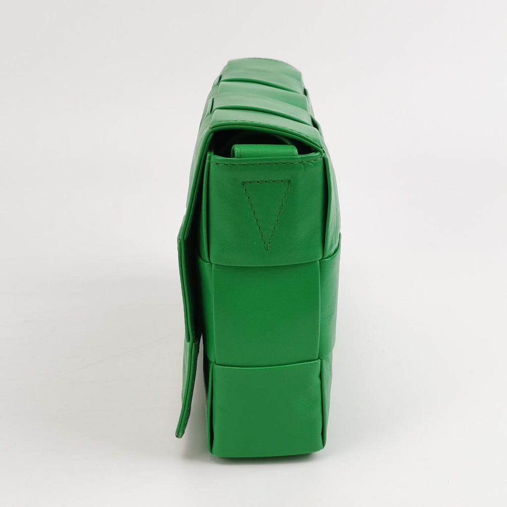 Bottega Veneta Intrecciato Cassette Crossbody Parakeet