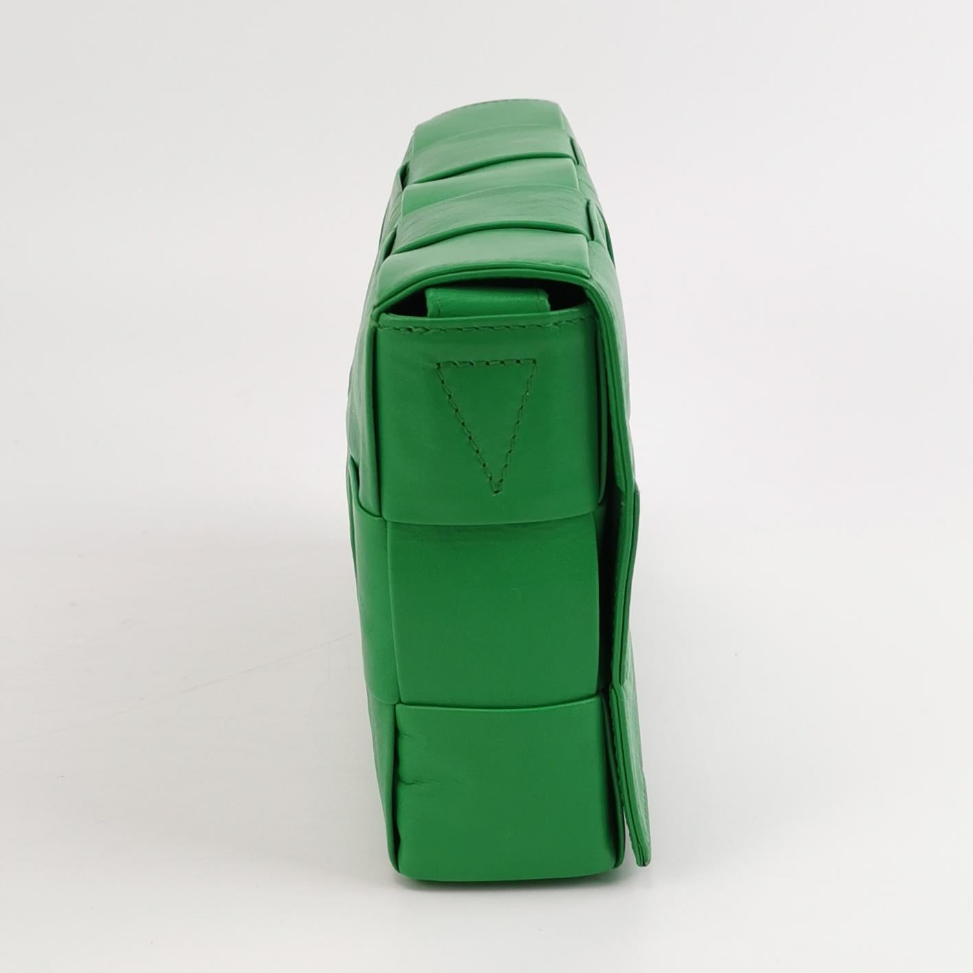 Bottega Veneta Intrecciato Cassette Crossbody Parakeet