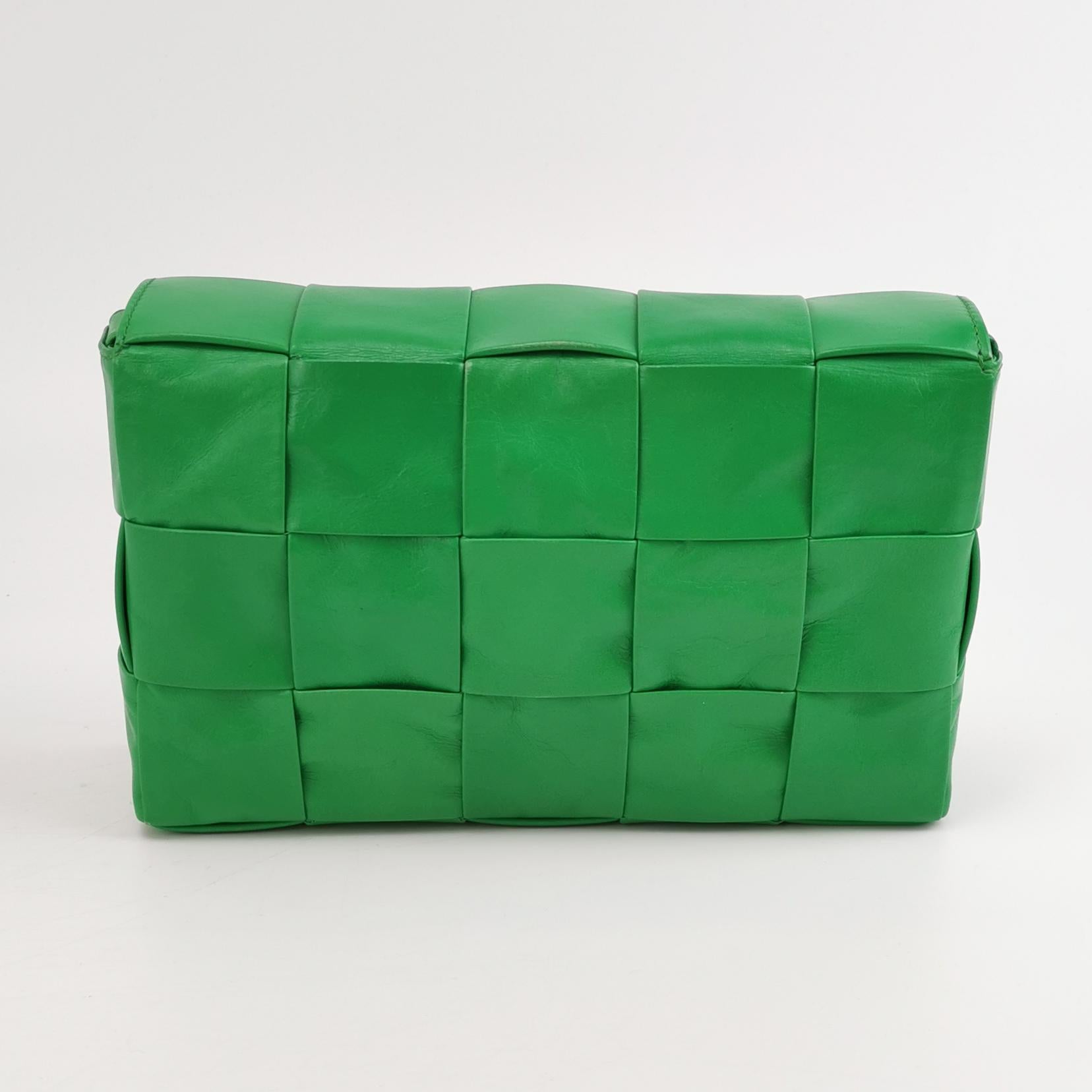 Bottega Veneta Intrecciato Cassette Crossbody Parakeet