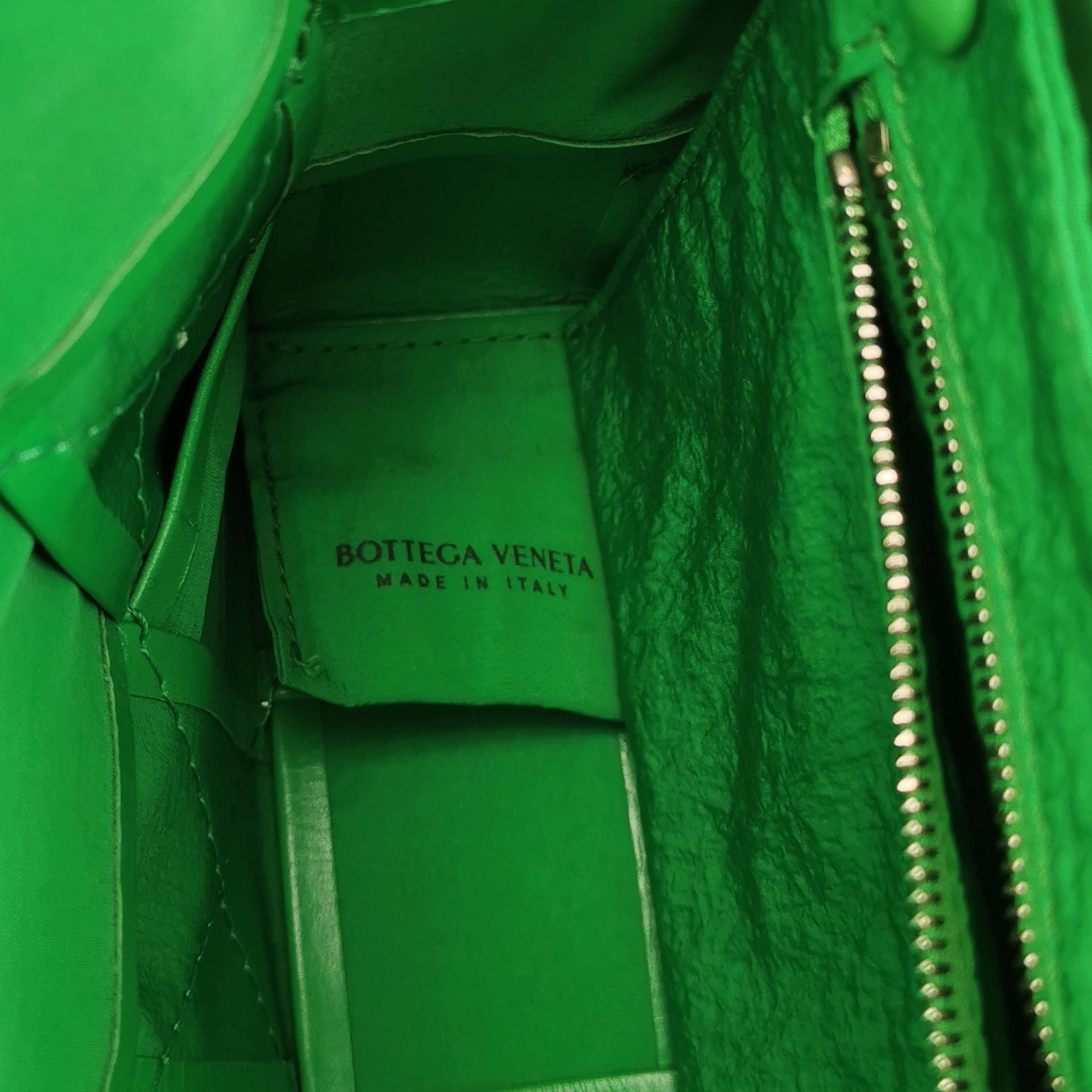 Bottega Veneta Intrecciato Cassette Crossbody Parakeet