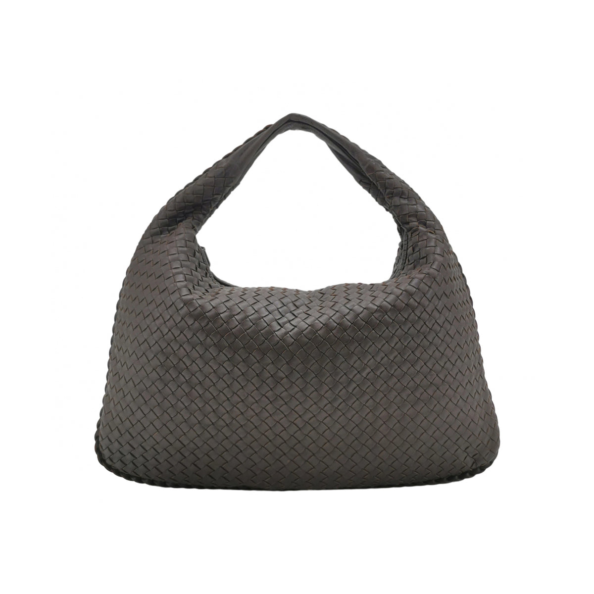 Bottega Veneta Intrecciato Hobo Large Dark Brown