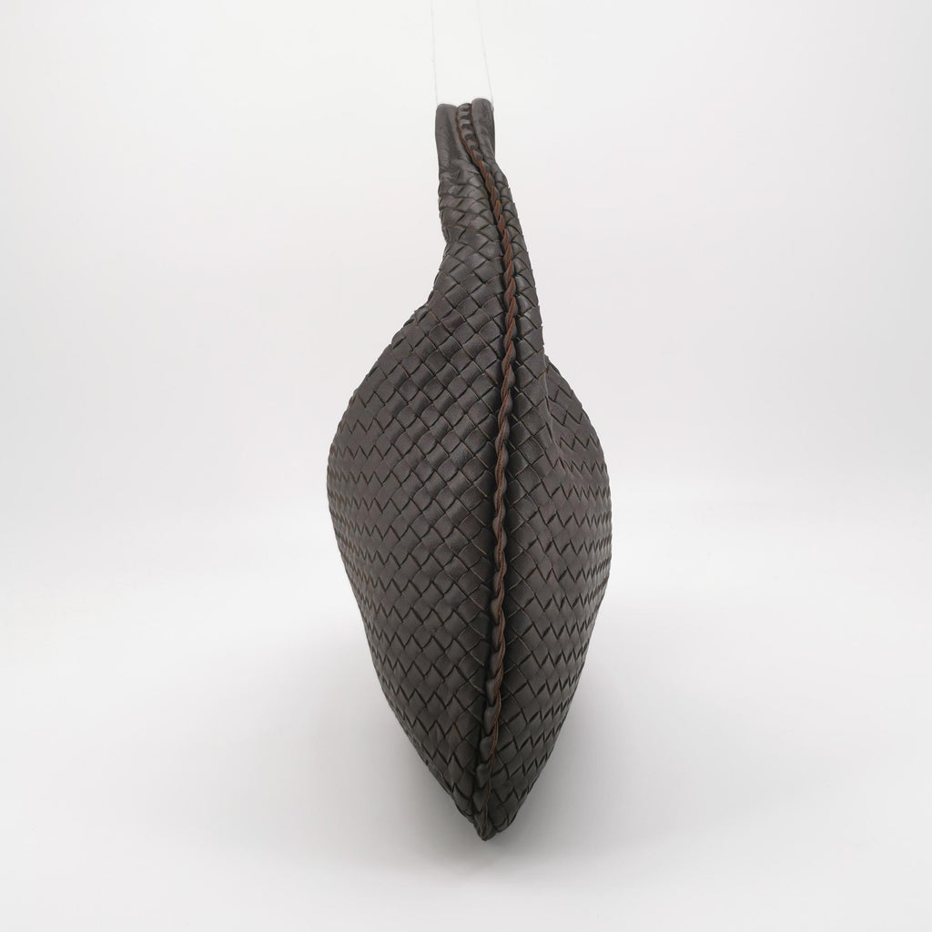 Bottega Veneta Intrecciato Hobo Large Dark Brown