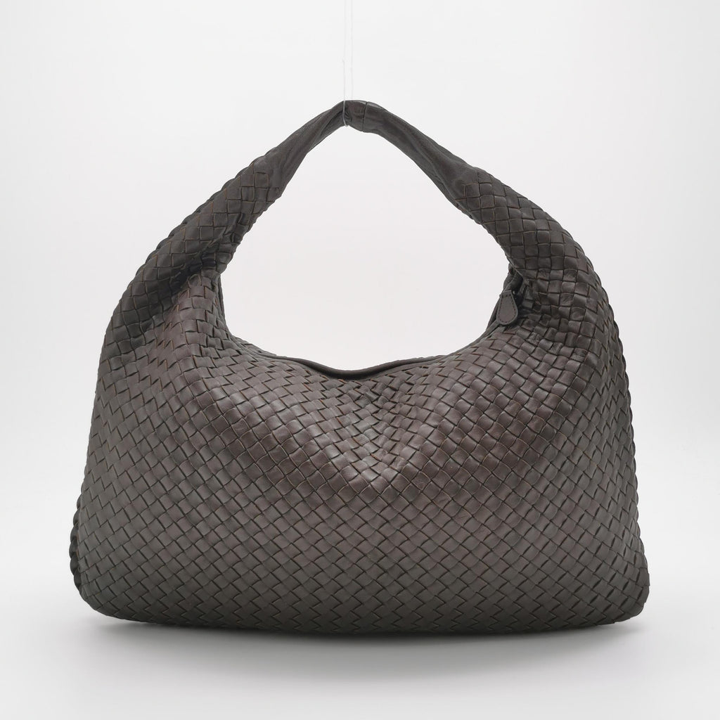 Bottega Veneta Intrecciato Hobo Large Dark Brown