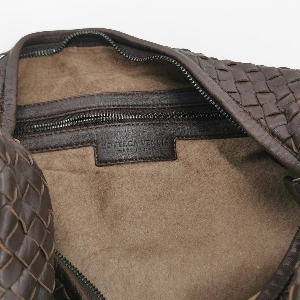 Bottega Veneta Intrecciato Hobo Large Dark Brown
