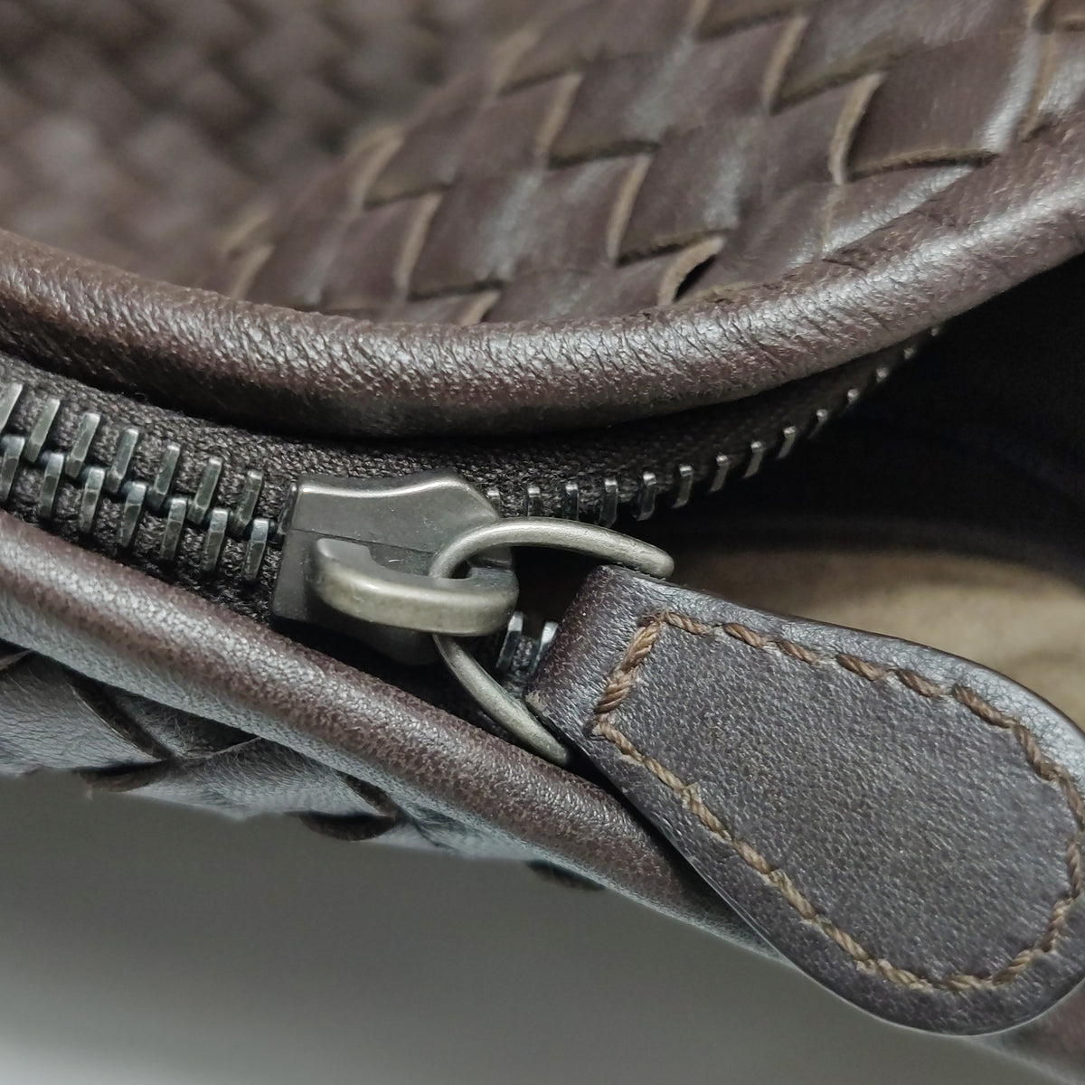 Bottega Veneta Intrecciato Hobo Large Dark Brown