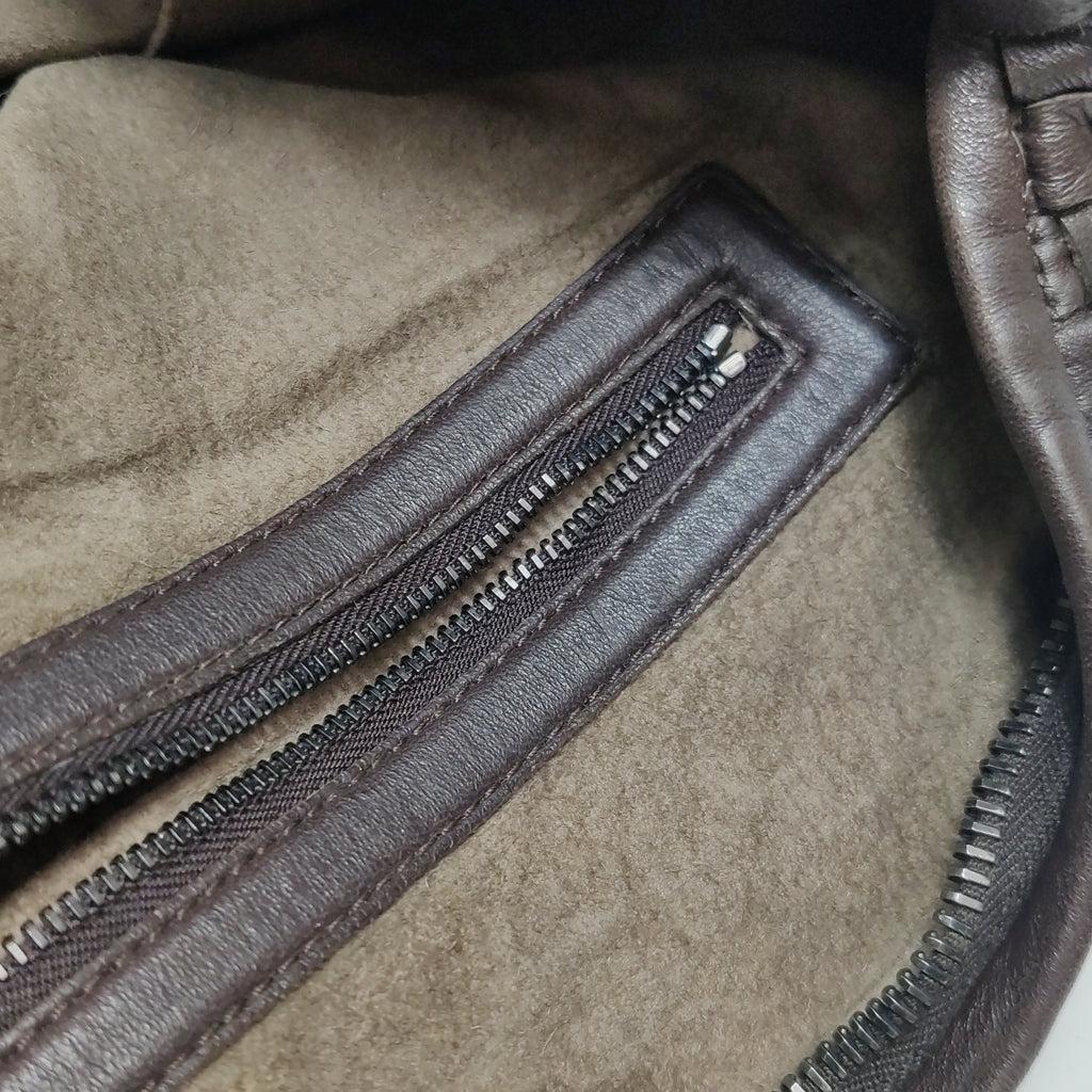 Bottega Veneta Intrecciato Hobo Large Dark Brown