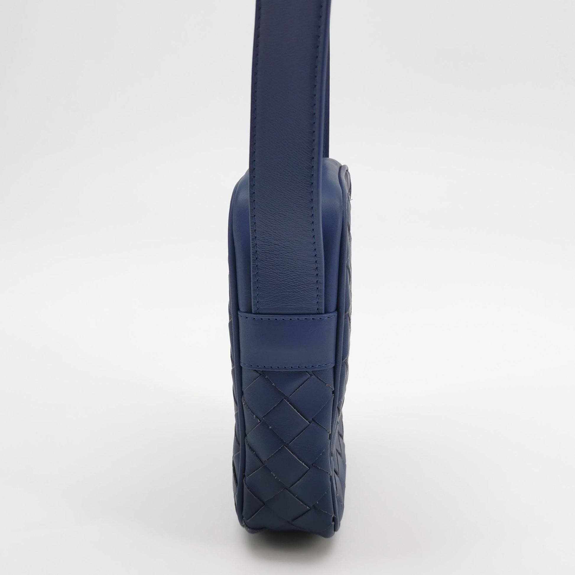 Bottega Veneta Intrecciato Phone Case Crossbody Bag Blue