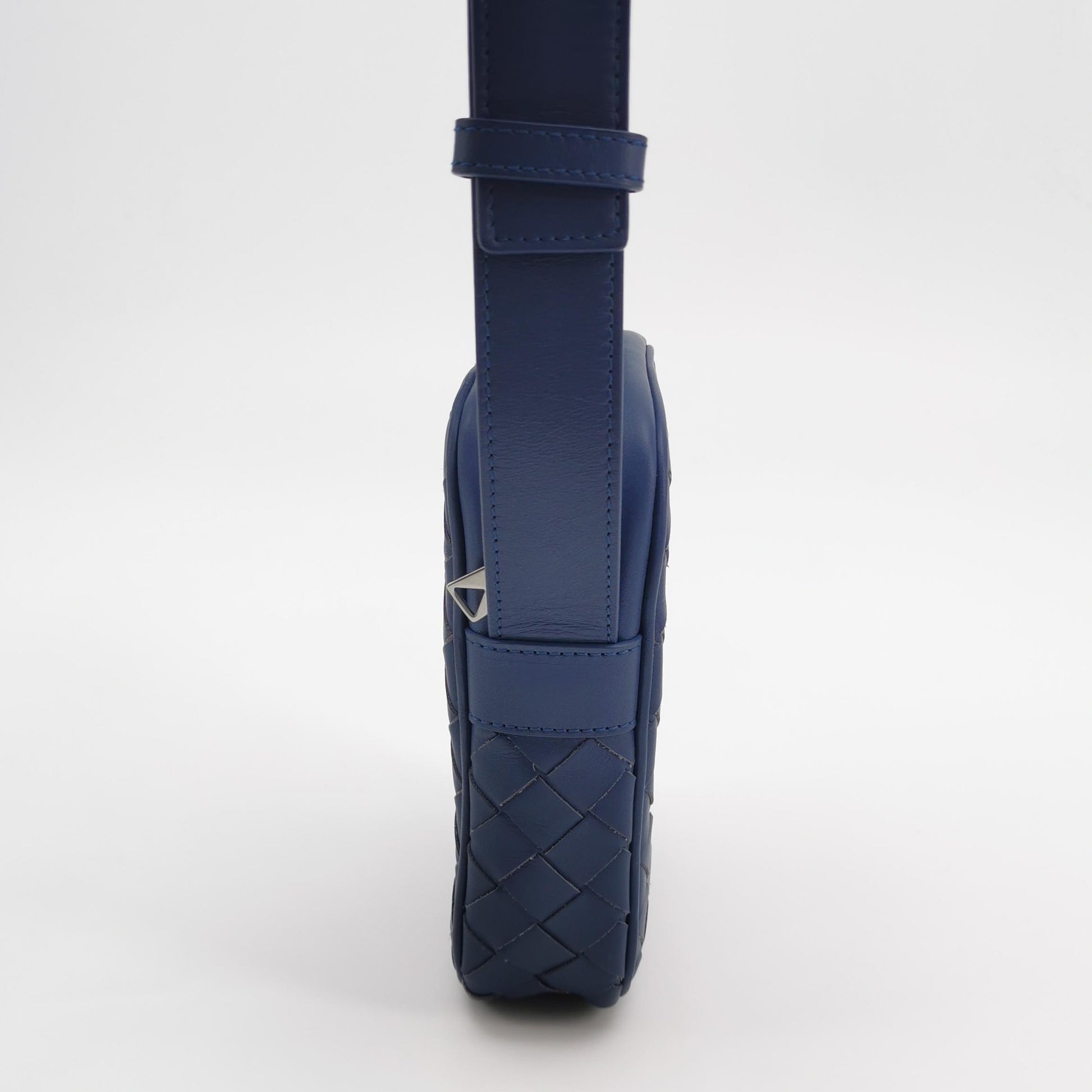 Bottega Veneta Intrecciato Phone Case Crossbody Bag Blue