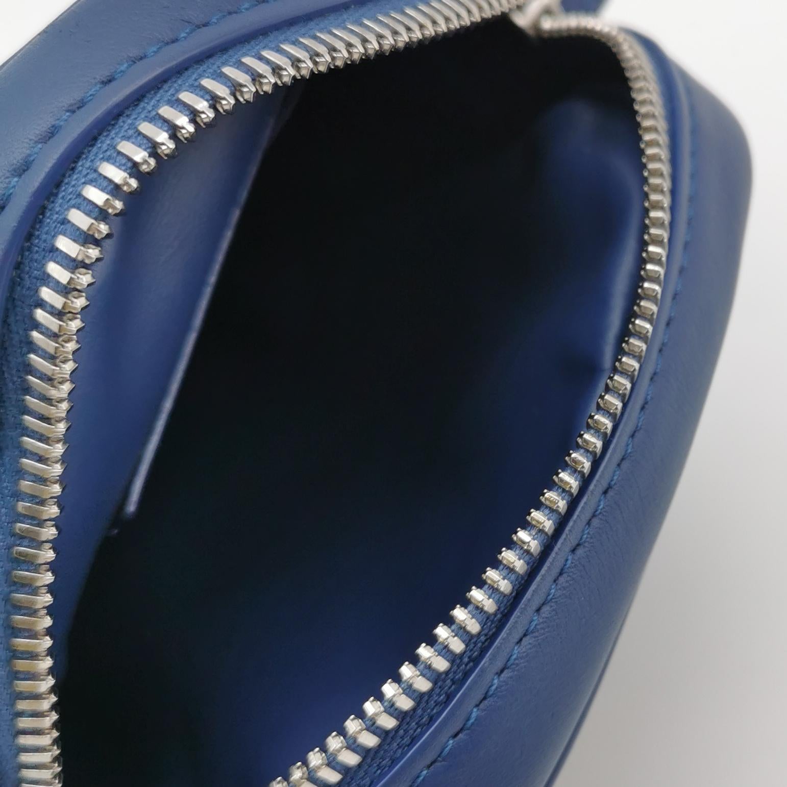 Bottega Veneta Intrecciato Phone Case Crossbody Bag Blue