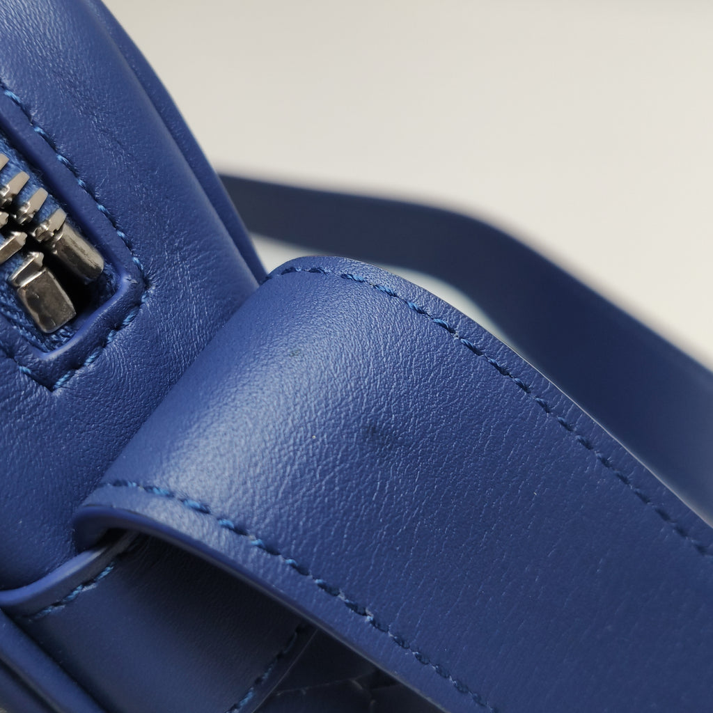 Bottega Veneta Intrecciato Phone Case Crossbody Bag Blue