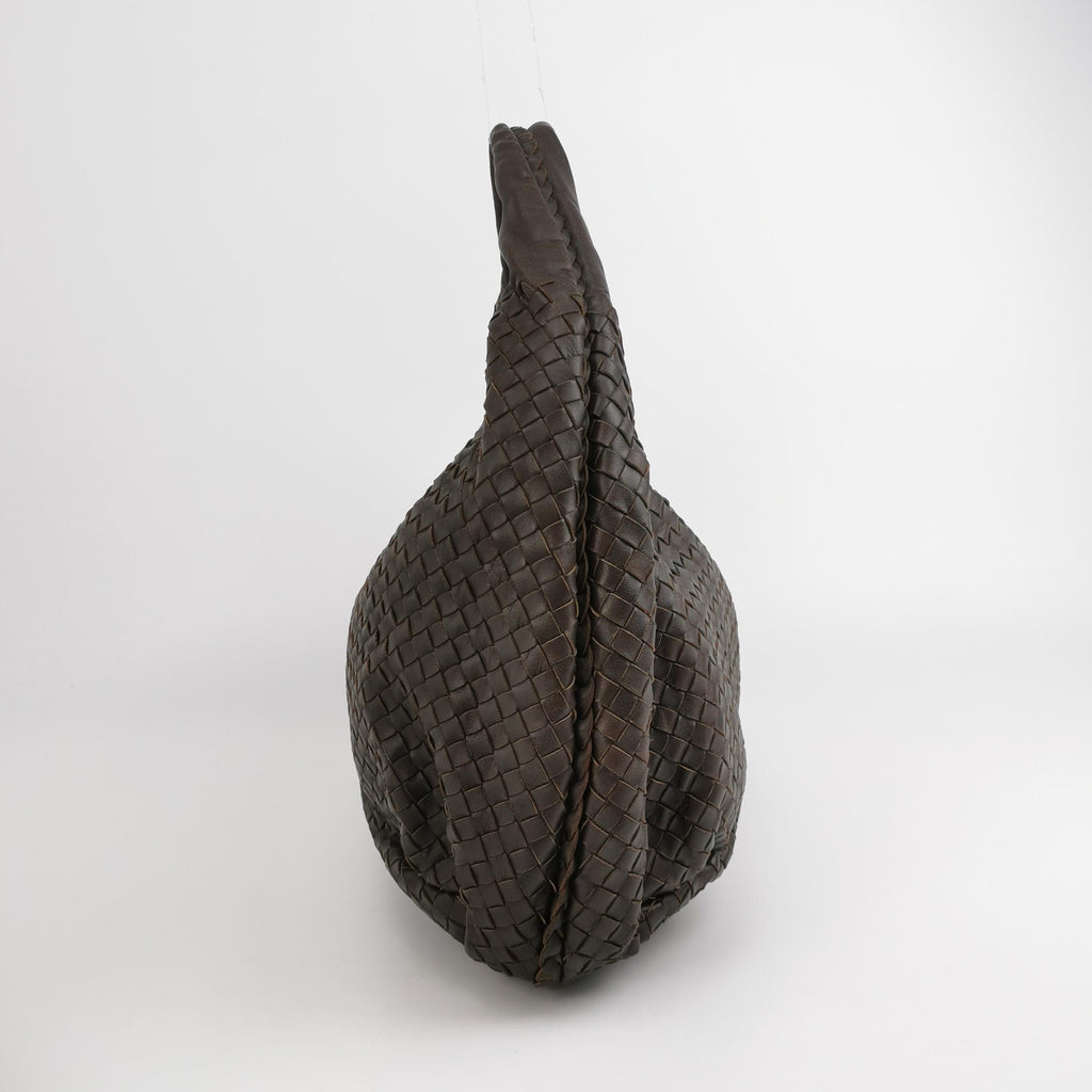 Bottega Veneta Belly Hobo Large Dark Brown