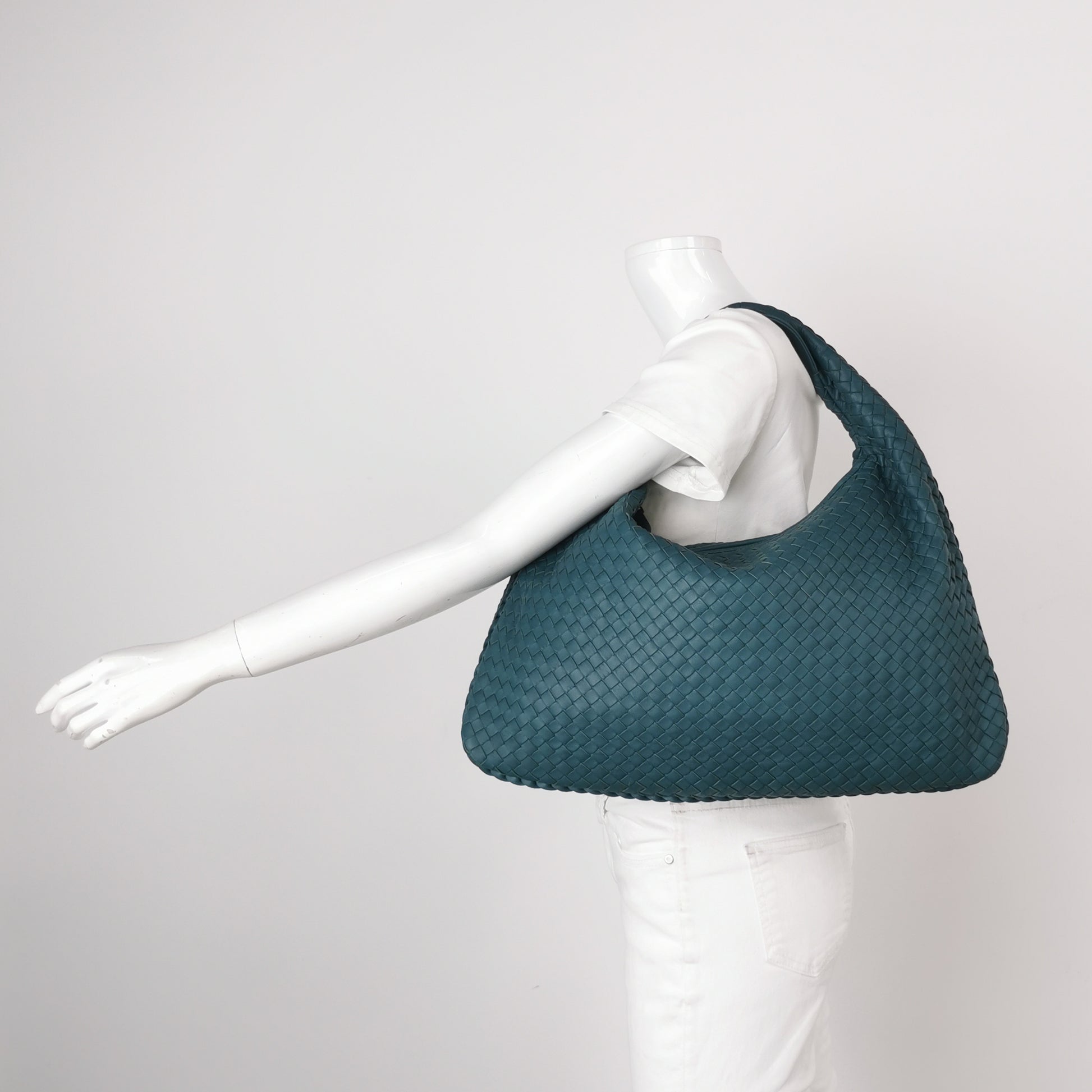 Bottega Veneta Intrecciato Hobo Teal