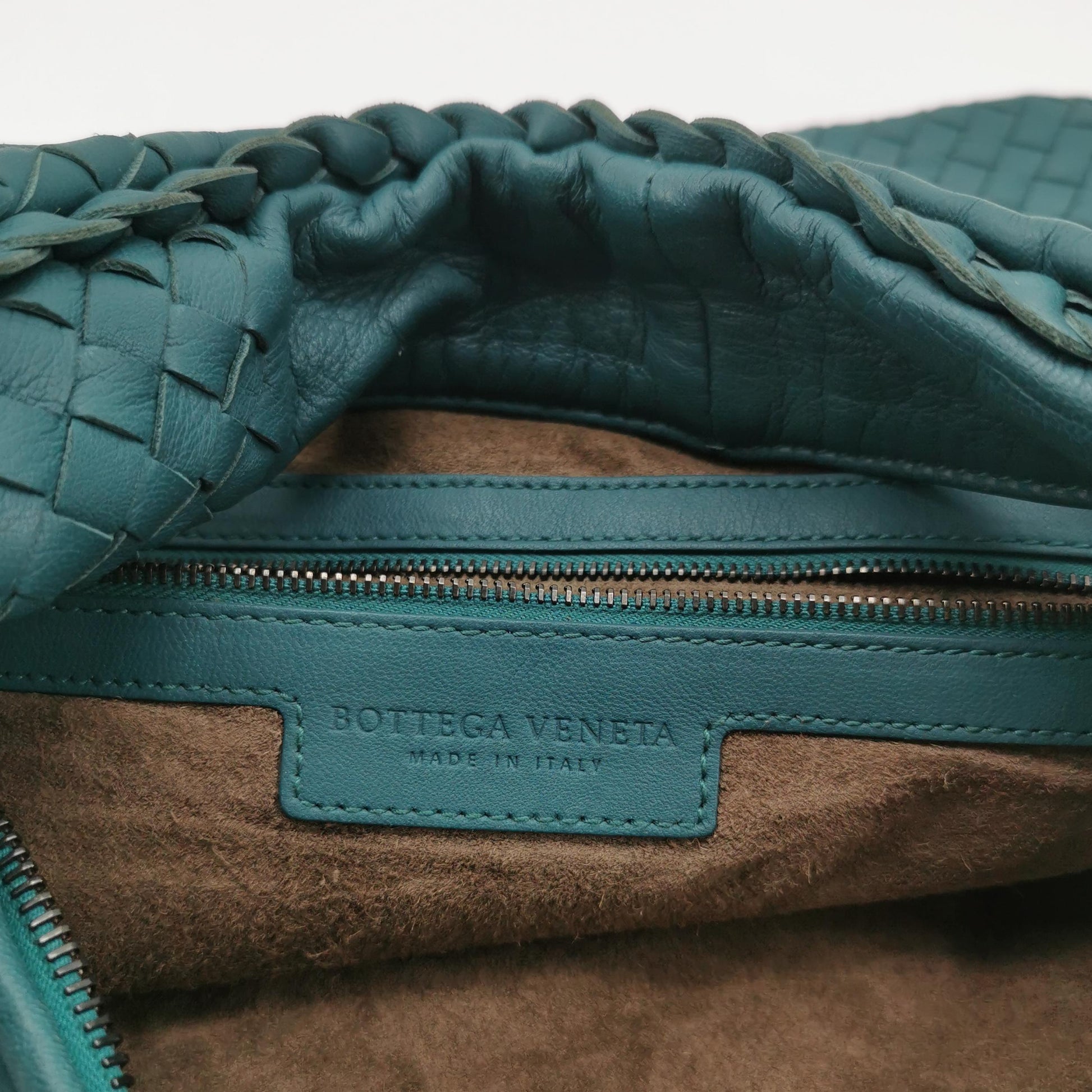 Bottega Veneta Intrecciato Hobo Teal