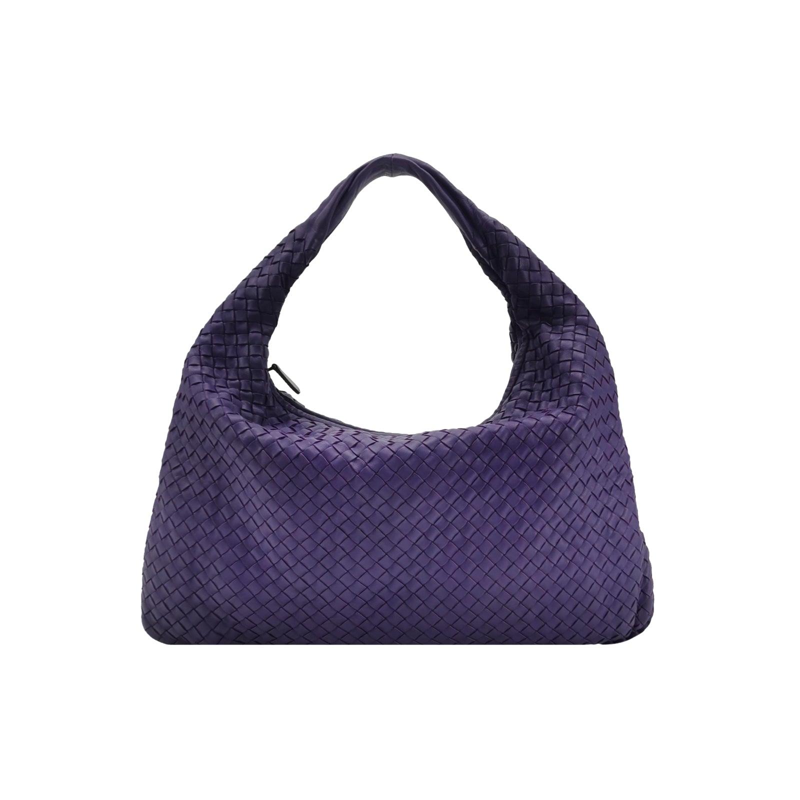 Bottega Veneta Intrecciato Hobo Shoulder Bag Purple