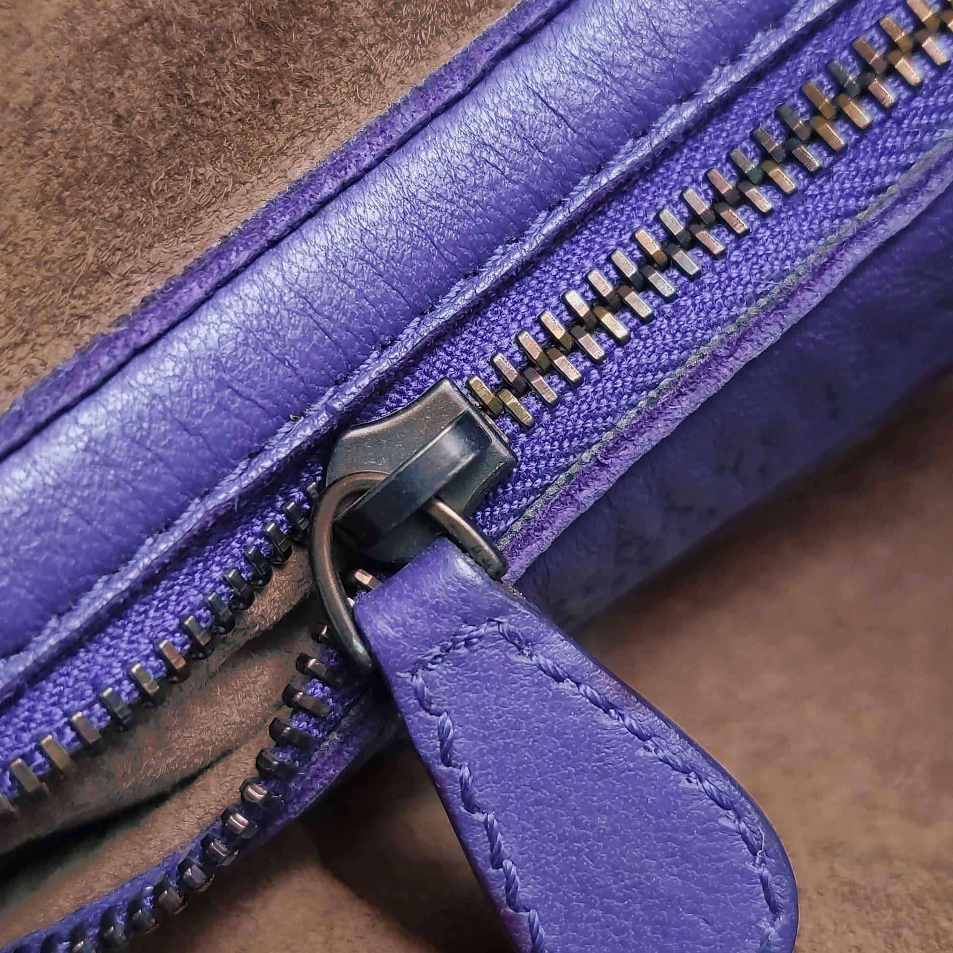 Bottega Veneta Intrecciato Hobo Shoulder Bag Purple
