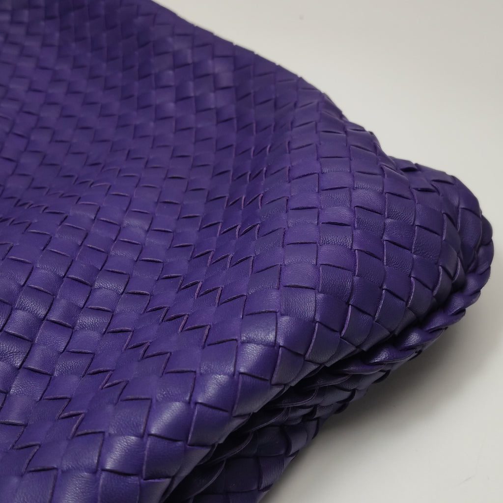 Bottega Veneta Intrecciato Hobo Shoulder Bag Purple