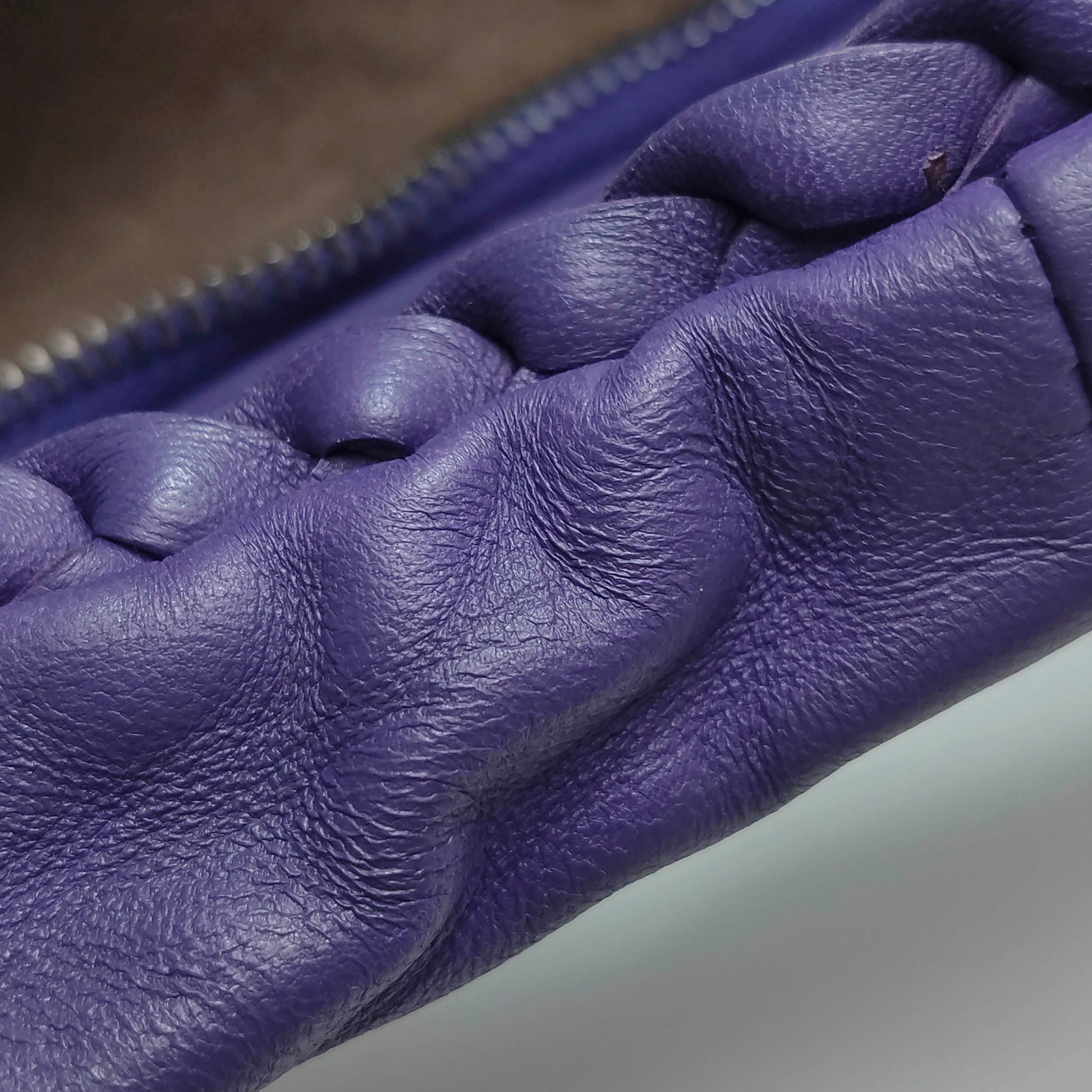 Bottega Veneta Intrecciato Hobo Shoulder Bag Purple