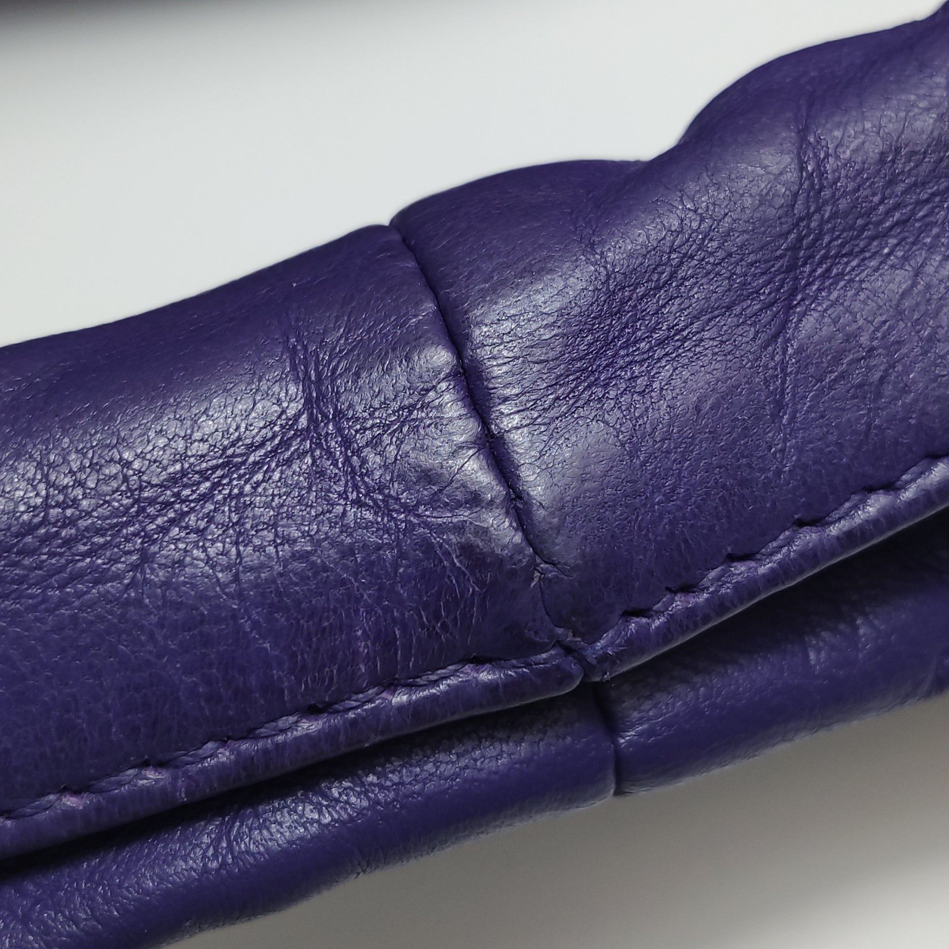 Bottega Veneta Intrecciato Hobo Shoulder Bag Purple