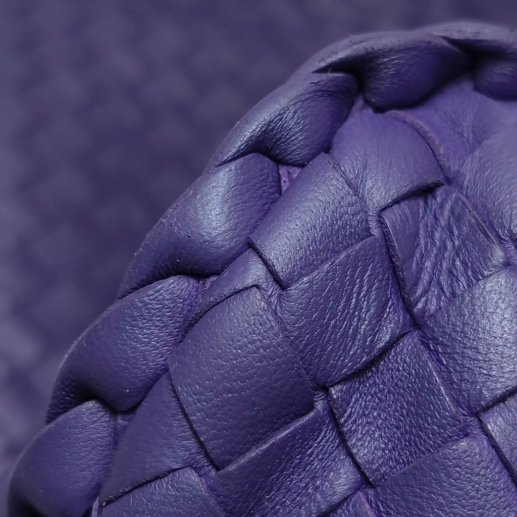 Bottega Veneta Intrecciato Hobo Shoulder Bag Purple