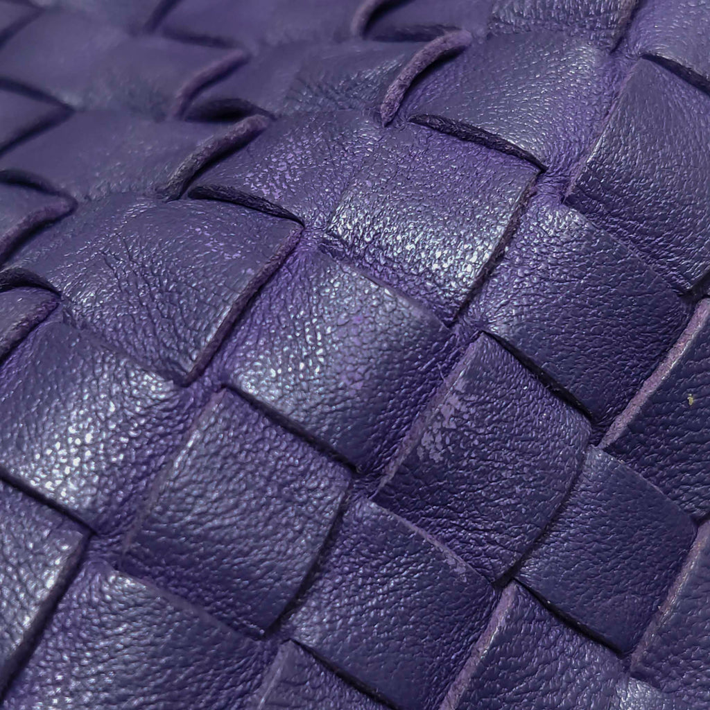 Bottega Veneta Intrecciato Hobo Shoulder Bag Purple